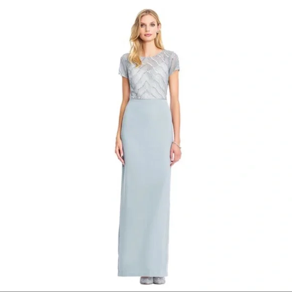 sachin and babi light blue dress Hailey Logan by Adrianna Papell Gold Metallic Short Cocktail Dress Siz –  Style Exchange Boutique PGH